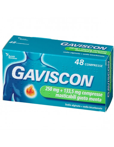 GAVISCON 48CPR MENTA 250+133,5MG